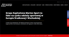 Desktop Screenshot of martessport.com.pl